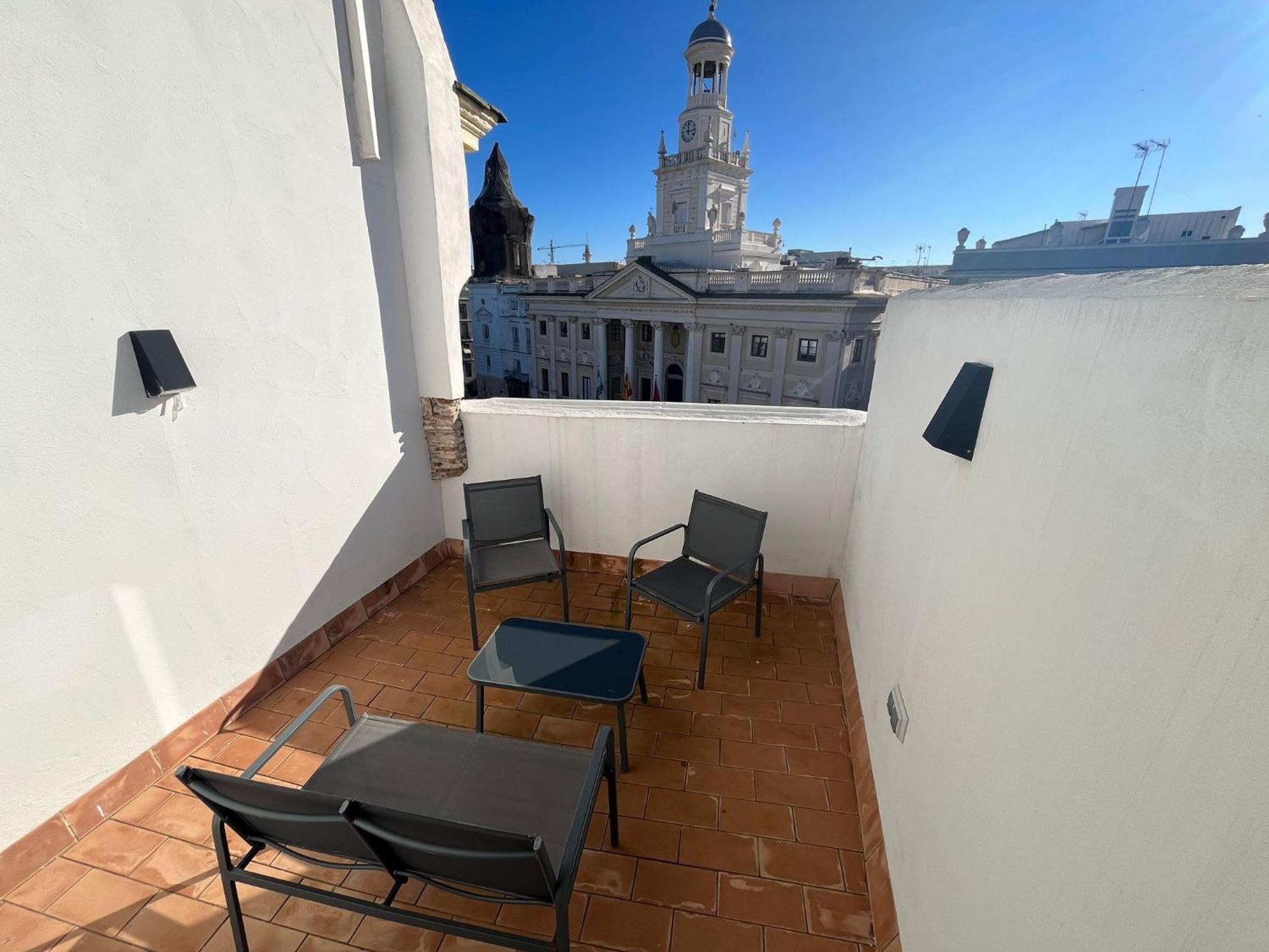 Penthouse La Plaza En Cadiz Centro Grupo Ac Gestion Lägenhet Exteriör bild